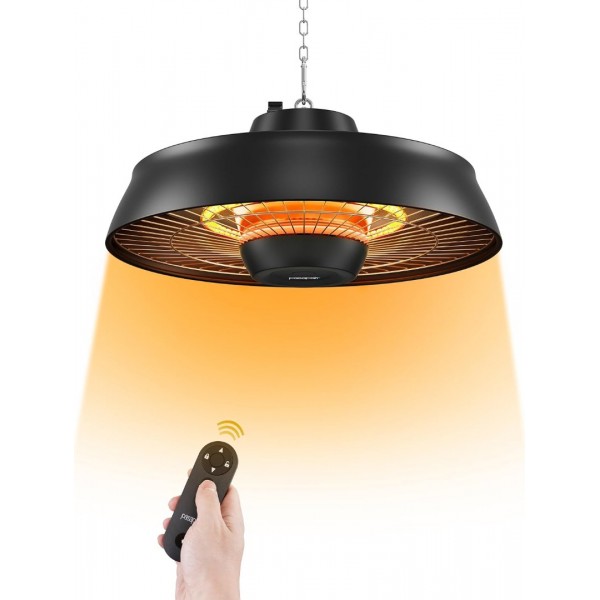 PASAPAIR 1500W IP24 Carbon Infrared Hanging Patio ...